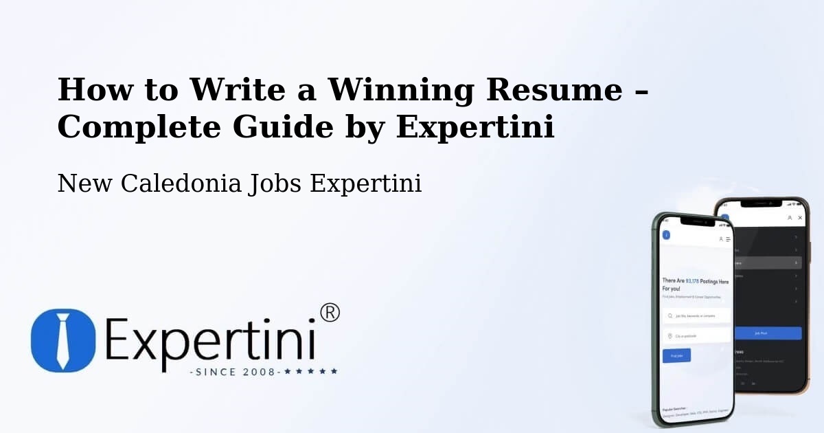 Resume Writing Guide for Job Seekers – Dumbéa - Dumbéa, New Caledonia Jobs Expertini